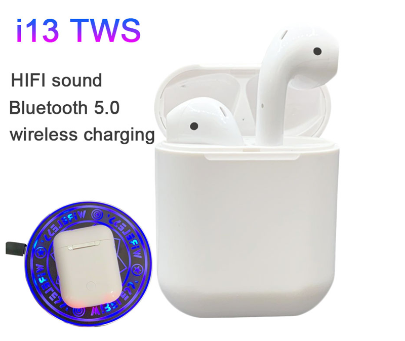 HG-TW13 TWS i13 touch control wireless charging support wireless earphone  